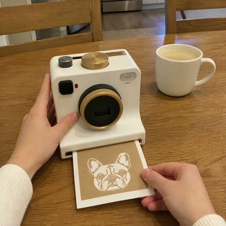 Sliding a stencil card into LATTECAM
