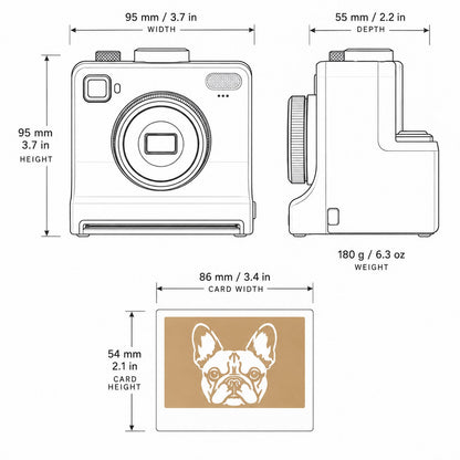 LATTECAM dimensions